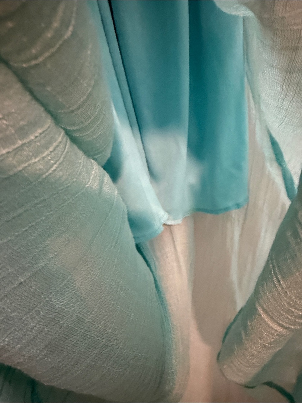 just be Aqua Blue Layered Dress - Picture 3 of 6